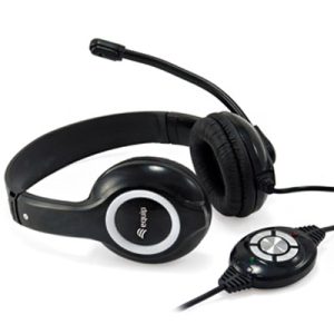 Equip Auriculares con Microfono USB - Control de Volumen - Color Negro