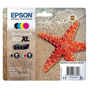 Epson 603XL Pack de 4 Cartuchos de Tinta Originales - C13T03A64010