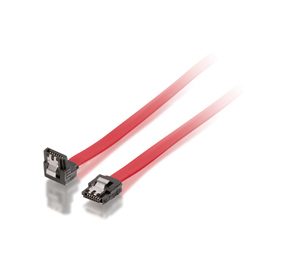 Equip Cable Serial ATA II 2x SATA de 7 Pines - Longitud 0.3m - Clip de Seguridad - Tasa de Transferencia de hasta 3Gb