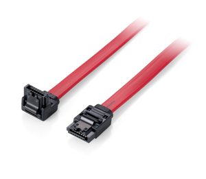 Equip Cable Serial ATA III 2x SATA de 7 Pines - Longitud 0.5m - Clip de Seguridad - Tasa de Transferencia de hasta 6Gb
