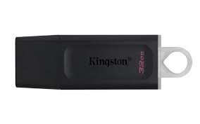 Kingston DataTraveler Exodia Memoria USB 32GB - USB 3.2 Gen 1 - Con Tapa - Enganche para Llavero - Color Negro (Pendrive)