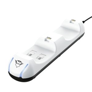 Trust Gaming GXT 251 Base de Carga Doble PS5 - Color Blanco