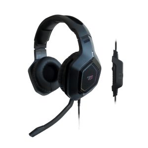 KeepOut HX901 Auriculares Gaming con Microfono Plegable USB 2.0 - Sonido 7.1 - Iluminacion RGB - Diadema Ajustable - Altavoces de 50mm - Cable de 2.20m - Color Negro