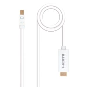 Nanocable Cable Conversor Mini DP Macho a HDMI v1.4 Macho 3m - Color Blanco
