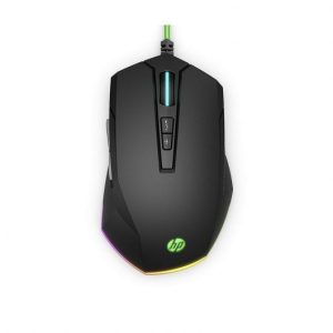 HP 200 Pavilion Raton Gaming USB 3200dpi - 5 Botones Personalizables - Iluminacion LED - Uso Diestro - Color Negro