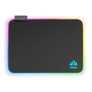 Cromad Alfombrilla Gaming Pro - Iluminacion LED RGB - Bordes Reforzados - Tamaño 350x250x3mm