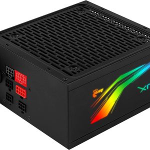 Aerocool Lux RGB 1000 80 Plus Gold Fuente de Alimentacion 1000W ATX 2.4 - Iluminacion LED RGB - Ventilador Silencioso 120mm
