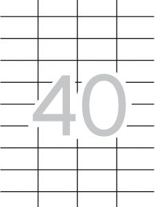 Apli Etiquetas Permanentes Blancas 52.5 x 29.7 mm - 100 Hojas