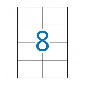 Apli Etiquetas Permanentes Blancas 105 x 74 mm - 500 Hojas