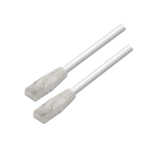 Aisens Cable de Red Latiguillo RJ45 Cat.5e UTP AWG24 - 3.0m - 10/100 Mbit/s - Color Blanco