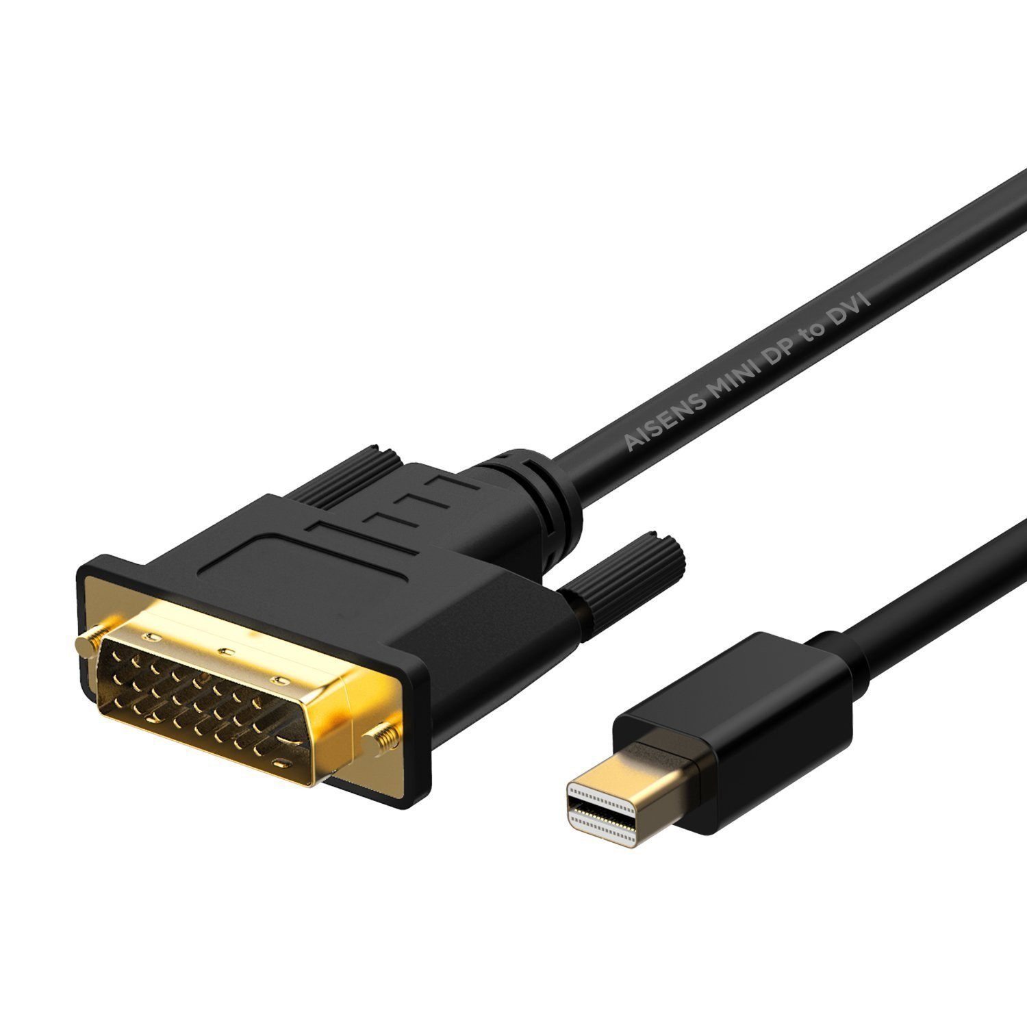 Aisens Cable Conversor Mini Displayport a DVI - Mini DP/M-DVI/M - 2.0M - Color Negro