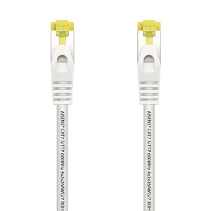Aisens Cable de Red Latiguillo RJ45 LSZH Cat.7 600 MHz S/FTP PIMF AWG26 - 0.5M - Color Blanco