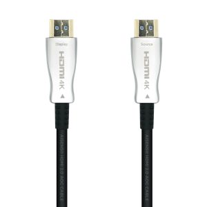Aisens Cable HDMI V2.0 AOC (Active Optical Cable) Premium Alta Velocidad/ HEC 4K@60HZ 18GBPS - A/M-A/M - 15m - Color Negro