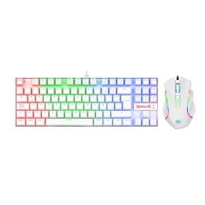 Redragon Pack Gaming Teclado Mecanico Kumara K552 USB + Raton Griffin M607 USB 7200dpi - Iluminacion RGB - Antighosting - Uso Diestro - Cables de 1.80m