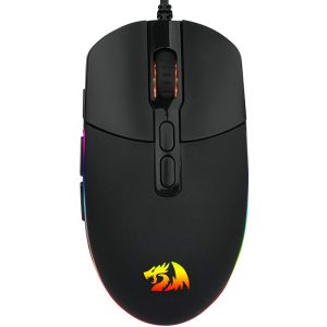Redragon M719 Invader Raton Gaming USB 10000dpi - 7 Botones Programables - Iluminacion RGB - Uso Diestro - Cable Trenzado de 1.80m