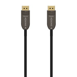 Aisens Cable DisplayPort AOC V1.4 8K@60HZ 4K@120Hz 4:4:4 32.4GBPS - DP/M-DP/M - 50M - Color Negro