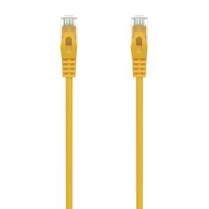 Aisens Cable de Red Latiguillo RJ45 LSZH CAT.6A 500 MHZ UTP AWG24 - 25CM - Color Amarillo