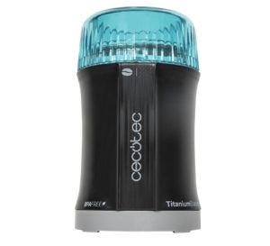 Cecotec TitanMill 200 Molinillo de Cafe y Especias 200W - Capacidad 50gr - Cuchillas Recubiertas de Titanio - Recipiente de Acero Cepillado - Sin Toxicos
