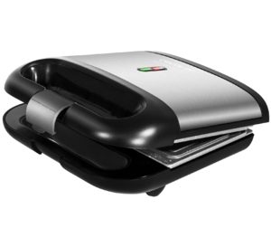 Cecotec Rock?nToast Square Sandwichera 750W - Capacidad para 2 Sandwiches - Placas Cuadradas con Revestimiento RockStone - Indicador Luminoso