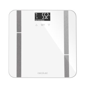 Cecotec Surface Precision 9400 Full Healthy Bascula de Baño - Alta Precision - Plataforma de Cristal Templado - Pantalla LCD Invertida - Peso Max. 180kg