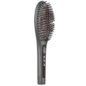 Cecotec Bamba InstantCare 1100 Smooth Brush Cepillo Alisador Ionico - Revestimiento de Ceramica y Extracto de Aguacate - 9 Ajustes de Temperatura hasta 220º - Pantalla Digital
