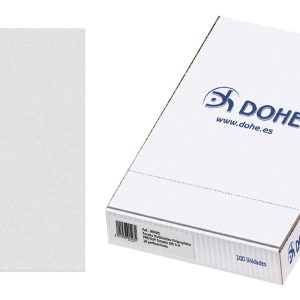 Dohe Caja de 100 Fundas Multitaladro Premium 80 Micras - Formato A4 - 16 Perforaciones - Transparentes