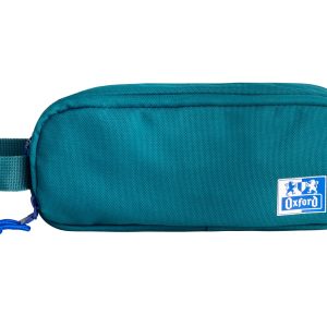 Oxford B-Smart Estuche Portatodo - 3 Compartimentos - Asa Lateral - Fabricado en Material Reciclado - Color Aqua
