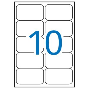 Apli Etiquetas Blancas Permanentes 99.1 x 57mm 100 Hojas