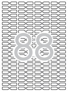 Apli Etiquetas Blancas Removibles Joyeria 45.0 x 8.0mm 25 Hojas