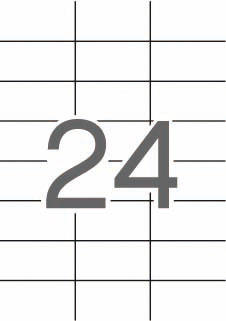 Apli Etiquetas Translucidas Resistentes Intemperie 70.0 x 37.0mm 20 Hojas