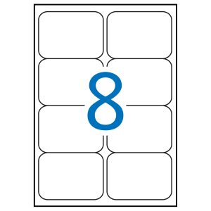 Apli Etiquetas Blancas Resistentes Intemperie 99.1 x 67.7mm 20 Hojas
