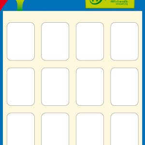 Apli Etiquetas Minibolsa Blancas 16.0 x 22.0mm 6 Hojas