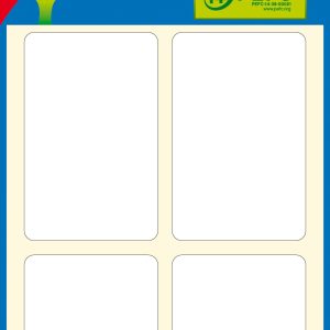 Apli Etiquetas Minibolsa Blancas 34.0 x 53.0mm 6 Hojas