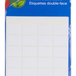 Apli Etiquetas Doble Frontal Blancas 12.0 x 18.0mm