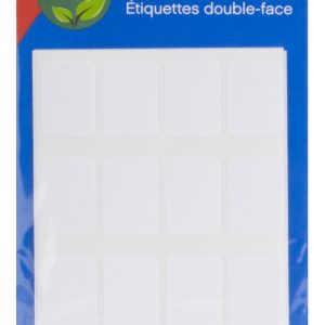 Apli Etiquetas Doble Frontal Blancas 16.0 x 22.0mm