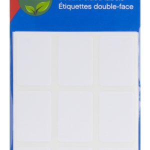 Apli Etiquetas Doble Frontal Blancas 22.0 x 32.0mm