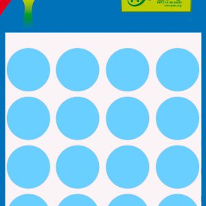 Apli Etiquetas Minibolsa Azules Ø 19.0mm 5 Hojas