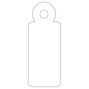 Apli Etiquetas Colgantes Blancas 13 x 34mm 200 U.