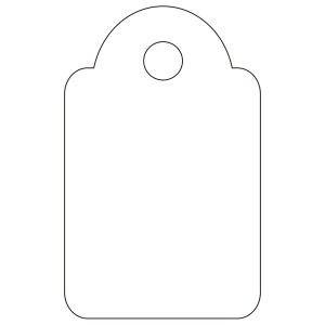 Apli Etiquetas Colgantes Blancas 15 x 24mm 200 U.
