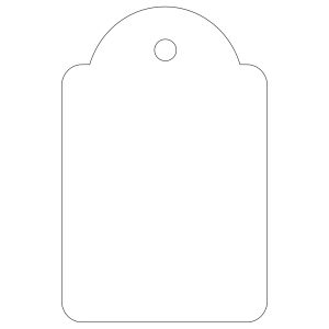 Apli Etiquetas Colgantes Blancas 28 x 43mm 500 U.