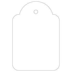 Apli Etiquetas Colgantes Blancas 36 x 53mm 500 U.