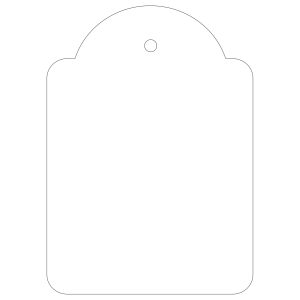 Apli Etiquetas Colgantes Blancas 50 x 70mm 400 U.