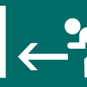 Apli Etiqueta Señalizacion Salida Emergencia Izquierda 1 U.