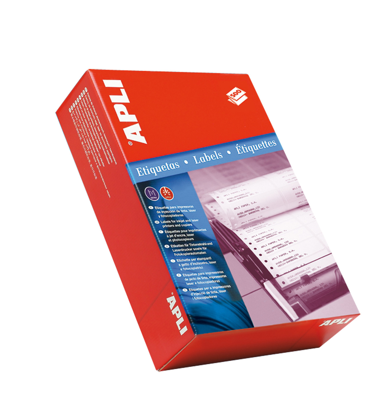 Apli Etiquetas en Continuo 88.9 x 23.3mm - 1 500 Hojas