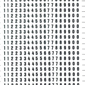 Apli Numeros Transferibles - 4mm - Facil Aplicacion - Negros Intensos - 528 Caracteres - Negro