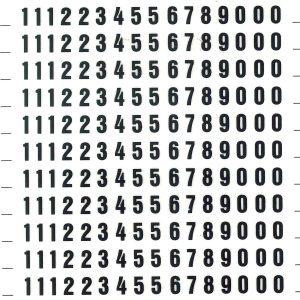 Apli Numeros Transferibles - 6mm de Tamaño - 316 Caracteres - Facil Aplicacion y Durabilidad - Negro