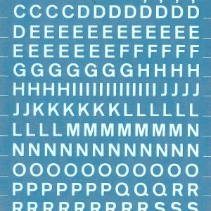 Apli Letras Transferibles Blancas 6mm - 258 Caracteres - Facil Aplicacion - Gran Adherencia - Versatil Blanco