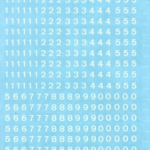 Apli Numeros Transferibles - 4mm - Facil Aplicacion - 420 Caracteres - Blanco