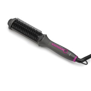 Jata Set de Cepillo Alisador Ionico 50W - Puas a 2 Alturas - Calentamiento Ultrarrapido - Revestimiento Ceramico - 4 Niveles de Temperatura