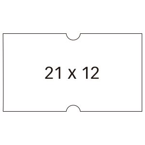 Apli Etiquetas Blancas para Maquinas Etiquetadoras de Precios de 1 Linea - Tamaño 21 x 12mm - Pack de 6 Rollos con 1000 Etiquetas Cada Uno - Adhesivo Removible y Cantos Rectos - Alta Calidad y Compatibles con Modelos 101418 y 101948